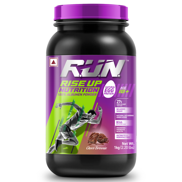 100% Egg White Protein Powder, Natural Egg Protein, 27g Protein, 14g EAA, Lactose Free, Soy Free, Gluten Free, 2.20 lbs/1 kg, 28 Servings, Choco Brownie