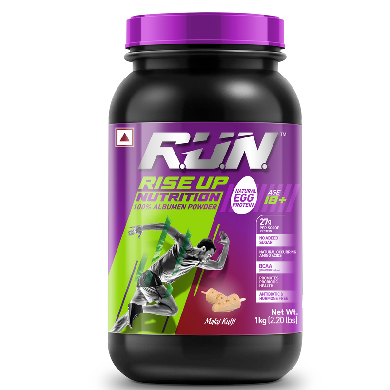 100% Egg White Protein Powder, Natural Egg Protein, 27g Protein, 14g EAA, Lactose Free, Soy Free, Gluten Free, 2.20 lbs/1 kg, 28 Servings, Malai Kulfi
