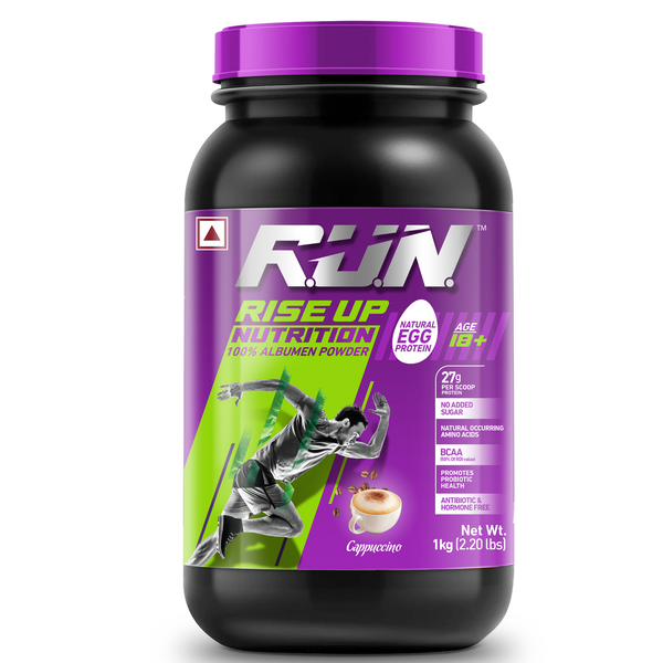 100% Egg White Protein Powder, Natural Egg Protein, 27g Protein, 14g EAA, Lactose Free, Soy Free, Gluten Free, 2.20 lbs/1 kg, 28 Servings, Cappuccino