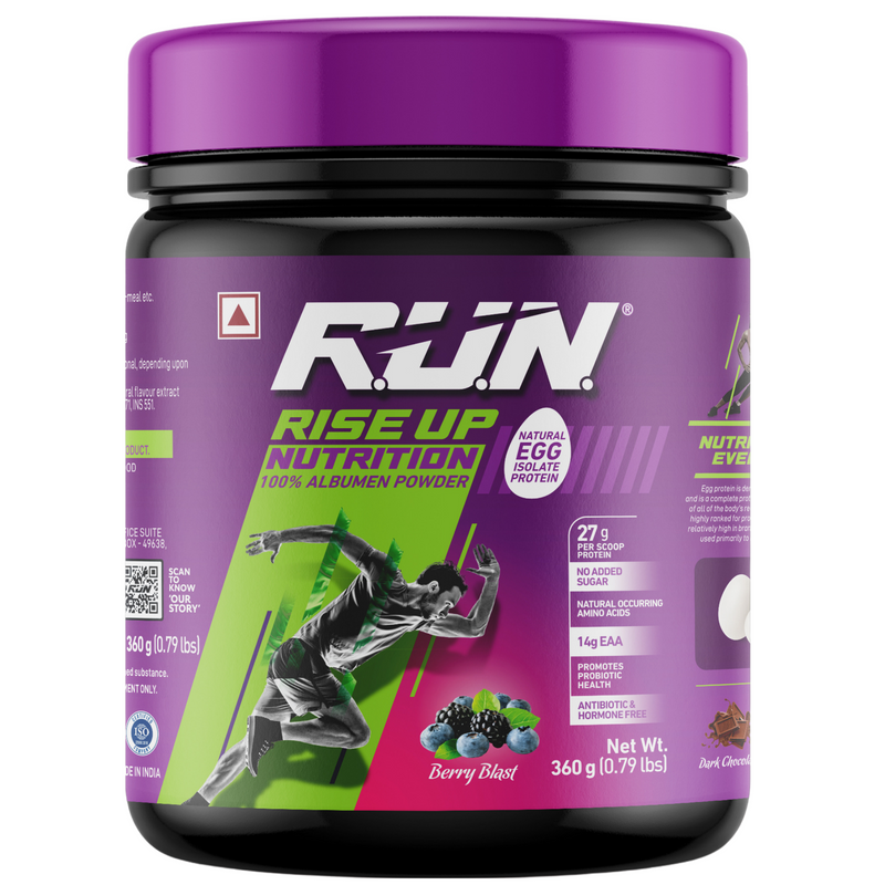 Egg White Protein Powder, 100% Natural Albumen Powder, 27g Protein, 14g EAA, Lactose Free, Soy Free, Gluten Free, 0.79 lbs/360 gm, (Berry Blast)