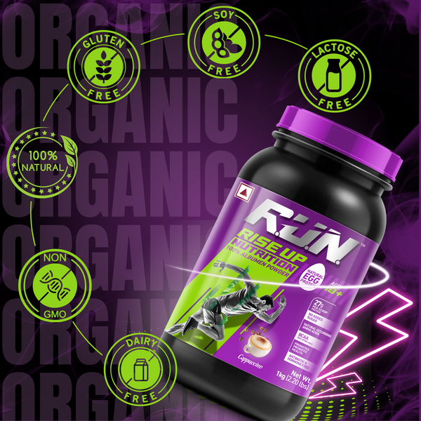 100% Egg White Protein Powder, Natural Egg Protein, 27g Protein, 14g EAA, Lactose Free, Soy Free, Gluten Free, 2.20 lbs/1 kg, 28 Servings, Cappuccino