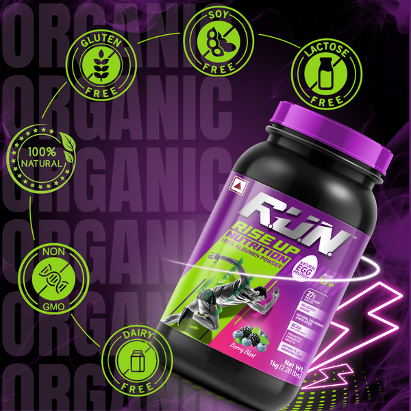 100% Egg White Protein Powder, Natural Egg Protein, 27g Protein, 14g EAA, Lactose Free, Soy Free, Gluten Free, 2.20 lbs/1 kg, 28 Servings, Berry Blast