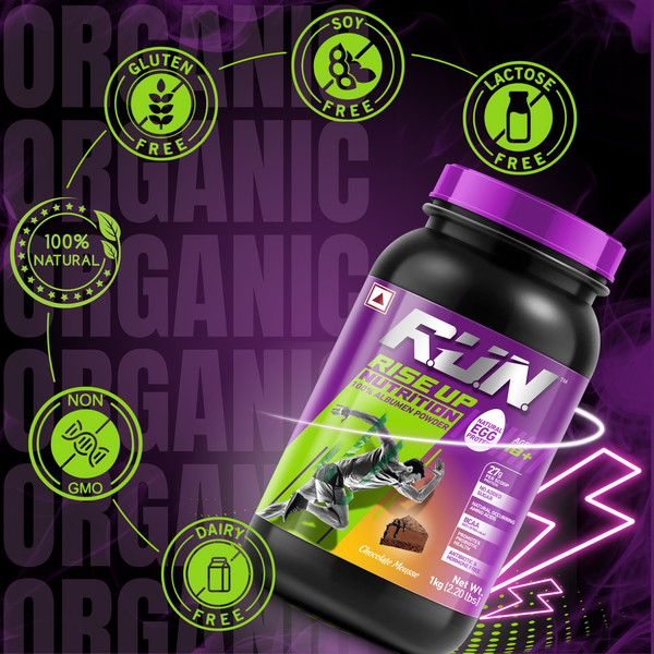 100% Egg White Protein Powder, Natural Egg Protein, 27g Protein, 14g EAA, Lactose Free, Soy Free, Gluten Free, 2.20 lbs/1 kg, 28 Servings, Chocolate Mousse