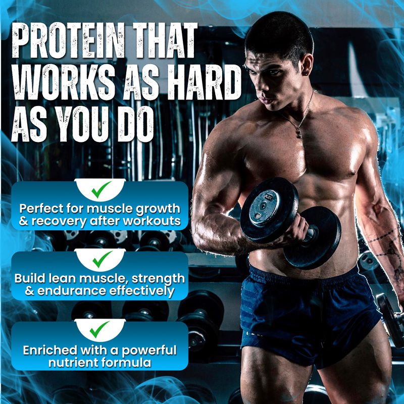 Power Whey Protein 2kg, Premium Whey Powder, 22g Protein, 5.5g BCAA, Non-GMO, Gluten free, Soy free, 4.40 Lbs - Mocha