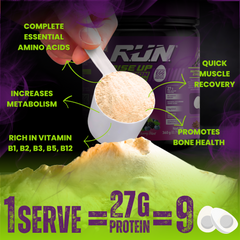 Egg White Protein Powder, 100% Natural Albumen Powder, 27g Protein, 14g EAA, Lactose Free, Soy Free, Gluten Free, 0.79 lbs/360 gm, (Berry Blast)