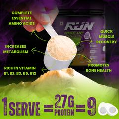 Egg White Protein Powder, 100% Natural Albumen Powder, 27g Protein, 14g EAA, Lactose Free, Soy Free, Gluten Free, 0.79 lbs/360 gm, (Mango)