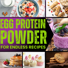 100% Egg White Protein Powder, Natural Egg Protein, 27g Protein, 14g EAA, Lactose Free, Soy Free, Gluten Free, 2.20 lbs/1 kg, 28 Servings, Choco Brownie