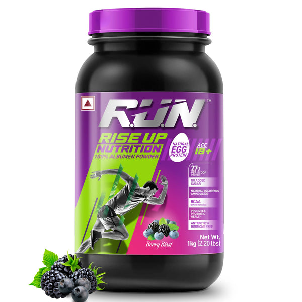 100% Egg White Protein Powder, Natural Egg Protein, 27g Protein, 14g EAA, Lactose Free, Soy Free, Gluten Free, 2.20 lbs/1 kg, 28 Servings, Berry Blast