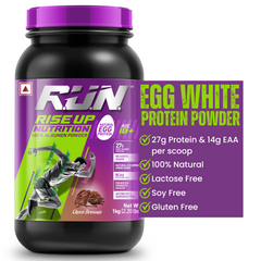 100% Egg White Protein Powder, Natural Egg Protein, 27g Protein, 14g EAA, Lactose Free, Soy Free, Gluten Free, 2.20 lbs/1 kg, 28 Servings, Choco Brownie