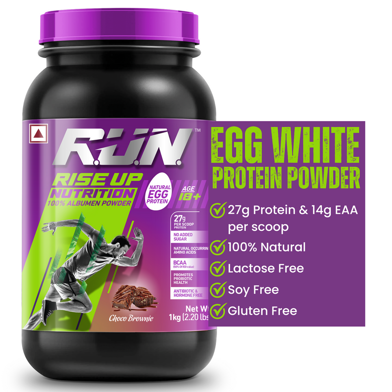 100% Egg White Protein Powder, Natural Egg Protein, 27g Protein, 14g EAA, Lactose Free, Soy Free, Gluten Free, 2.20 lbs/1 kg, 28 Servings, Choco Brownie