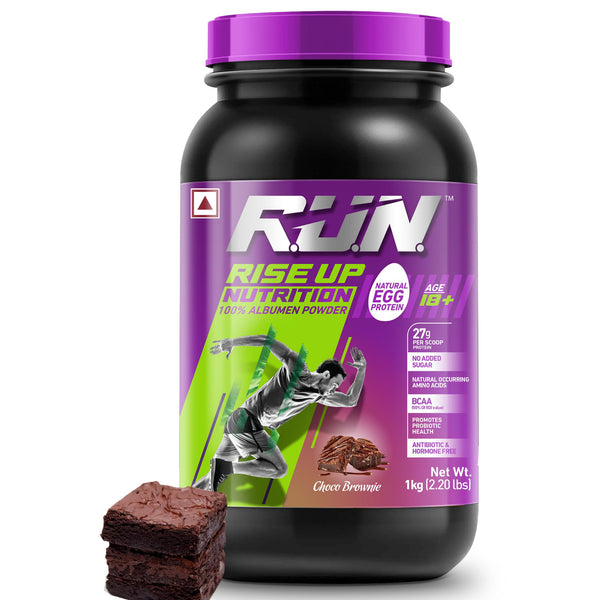 100% Egg White Protein Powder, Natural Egg Protein, 27g Protein, 14g EAA, Lactose Free, Soy Free, Gluten Free, 2.20 lbs/1 kg, 28 Servings, Choco Brownie