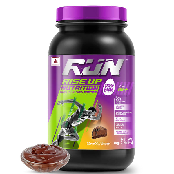 100% Egg White Protein Powder, Natural Egg Protein, 27g Protein, 14g EAA, Lactose Free, Soy Free, Gluten Free, 2.20 lbs/1 kg, 28 Servings, Chocolate Mousse