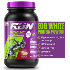 100% Egg White Protein Powder, Natural Egg Protein, 27g Protein, 14g EAA, Lactose Free, Soy Free, Gluten Free, 2.20 lbs/1 kg, 28 Servings, Malai Kulfi