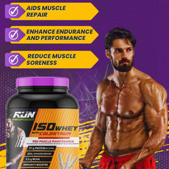 ISO WHEY With Colostrum, Lactose Free, Soy Free, Pro Muscle Maintenance, 27G Protein, 5.5G BCAA, Immunity Booster, 2KG -  Mawa Kulfi