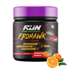 Prohawk Pumps, Advance Pre-workout, Crash Free, Pure Energy, Sharp Focus & More Pumps, 30 Servingss - Mandrin Orange