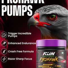Prohawk Pumps, Advance Pre-workout, Crash Free, Pure Energy, Sharp Focus & More Pumps, 30 Servingss - Mandrin Orange