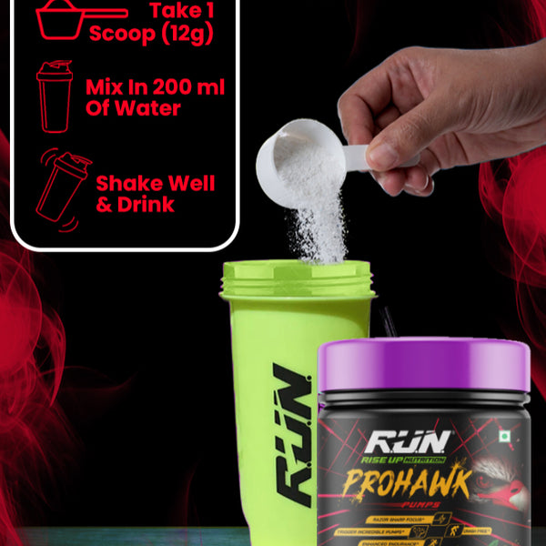 Prohawk Pumps, Advance Pre-workout, Crash Free, Pure Energy, Sharp Focus & More Pumps, 30 Servingss - Mandrin Orange