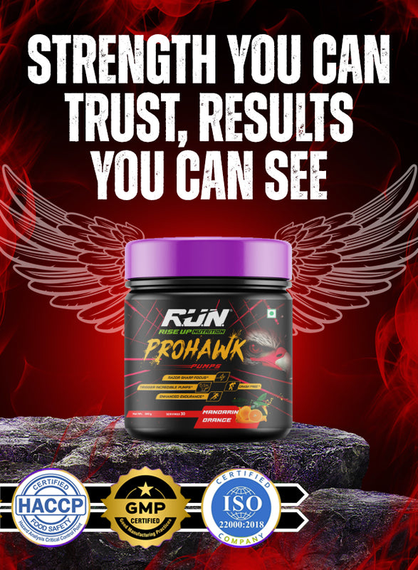 Prohawk Pumps, Advance Pre-workout, Crash Free, Pure Energy, Sharp Focus & More Pumps, 30 Servingss - Mandrin Orange