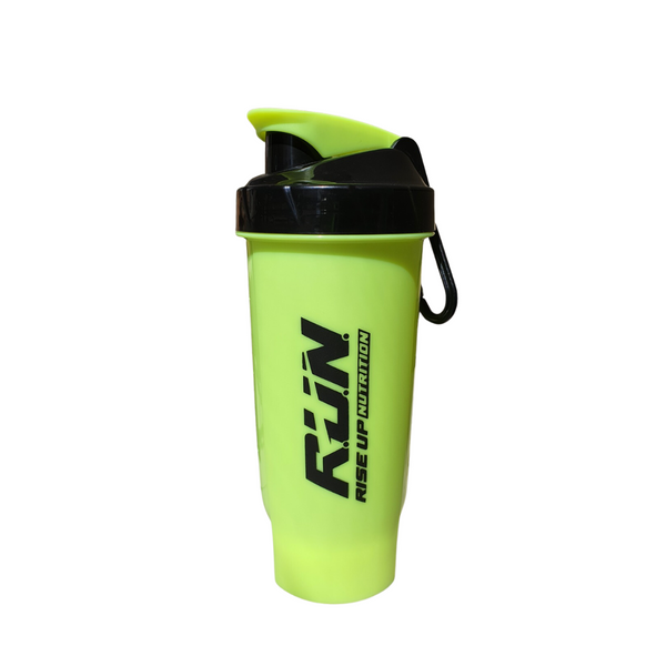 R.U.N – Protein Shaker, Leakproof & Ergonomic Carry Loop, Spout Guard, BPA-Free, Easy to Clean – Perfect Gym Accessory